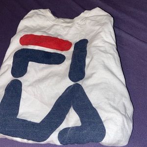 White Plain Fila Tee